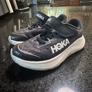 Hoka Kids Black and White Sneakers